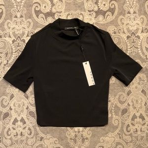 Koral Stella Infinity Crop Top Black size Extra Small NWT